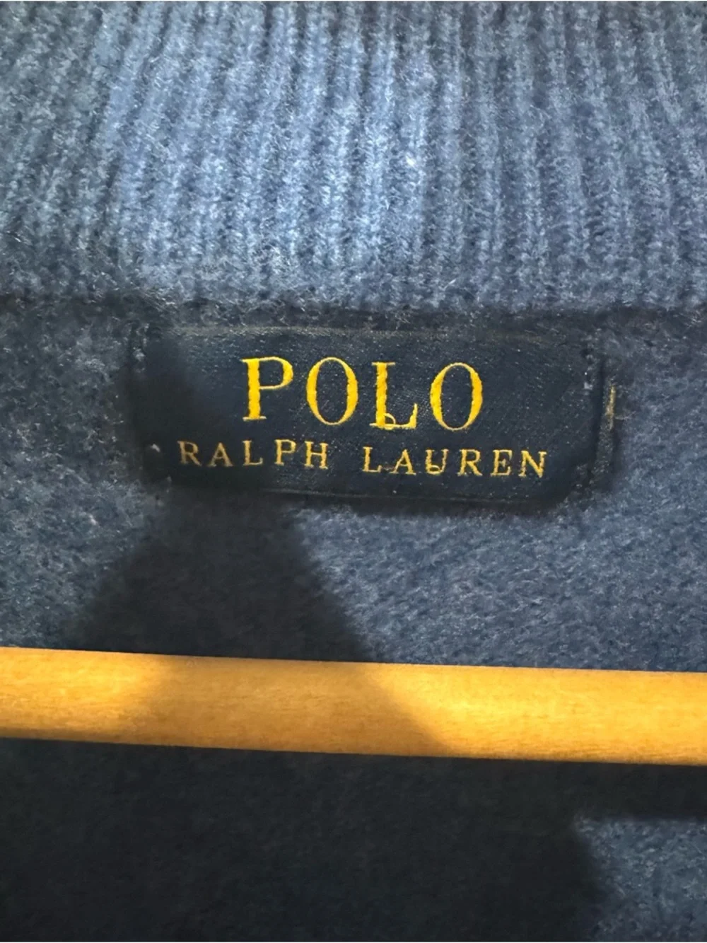 Polo Ralph Lauren Washable Cashmere Mock Neck Sweater Quarter Zip